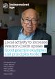 Independent Age report cover reads: Local activity to increase Pension Credit uptake: 'Good practice examples and principles toolkit' and lists the authors as 'Phil Mawhinney, Isobel Roberts, Erika Chaben, Ellie Gaddes and Thomas Wilson'