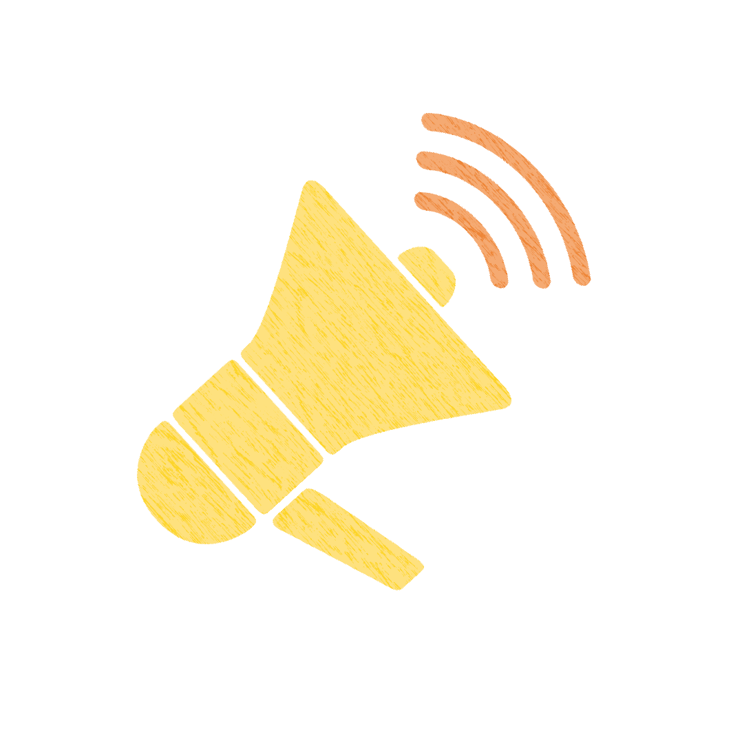 A graphic of a megaphone