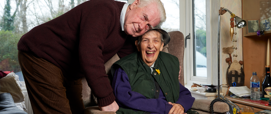 Graham, a man who receives Pension Credit, with his wife