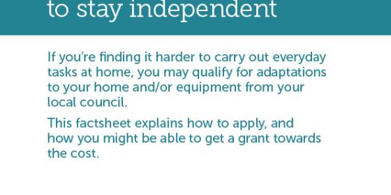 Adapting your home to stay independent cover image