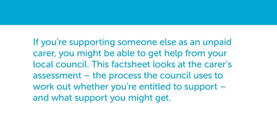 Getting help from the council as a carer cover