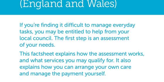 First steps in getting help with your care needs in England and Wales
