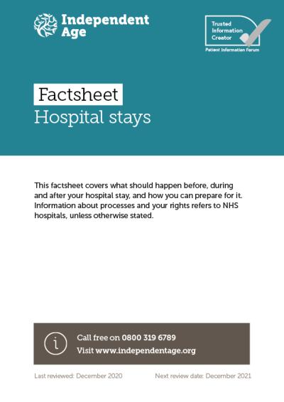 Cover of Hospital stays factsheet