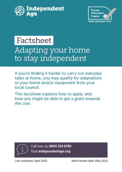 Adapting your home to stay independent cover image