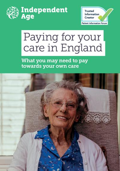 Paying for your care in England cover image