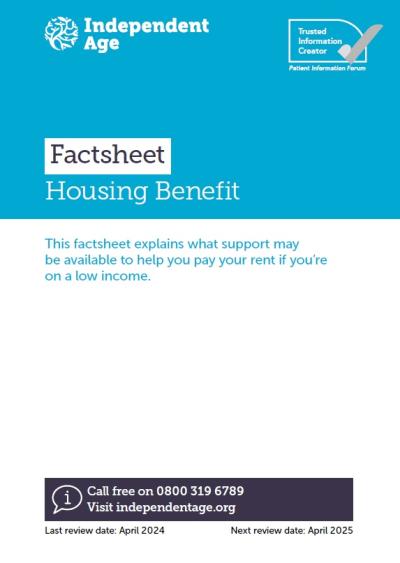Housing Benefit factsheet cover