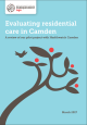 Report cover image: Evaluating residential care in Camden