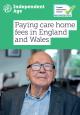 Paying care home fees in England and Wales cover