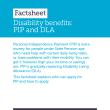 PIP and DLA factsheet cover 